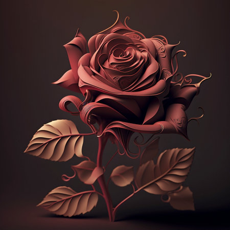 Rose with Ai generatedの素材