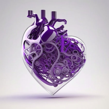 Purple heart with female symbol isolated on a transparenの素材