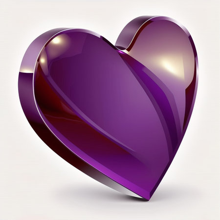 Purple heart with female symbol isolated on a transparenの素材