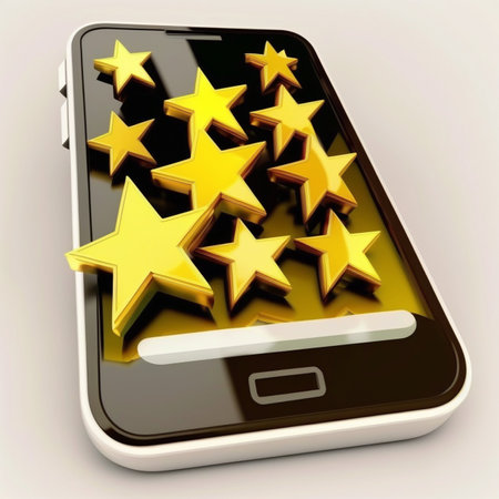 3D Phone with feedback Ai generativeの素材