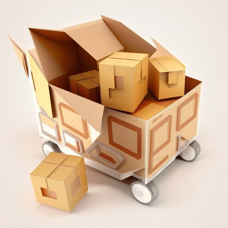 3D Fast delivery from online store Ai generativeの素材