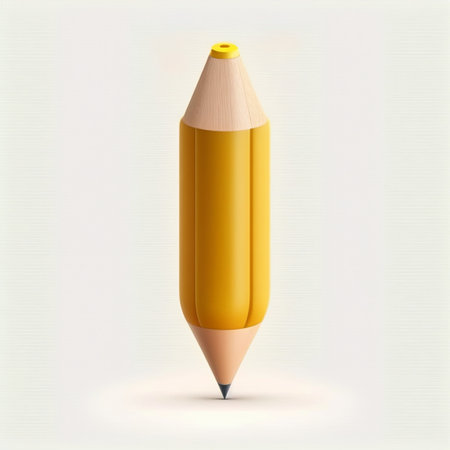 3D Wooden pencil Ai generativeの素材