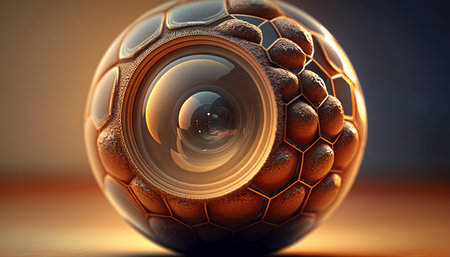 Focus on playing near a ball photorealism Ai generativeの素材