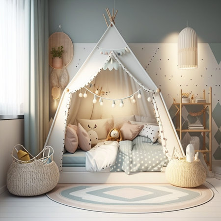 Cozy kids room interiorの素材