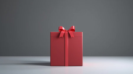 Blank red gift box exhibition booth standの素材