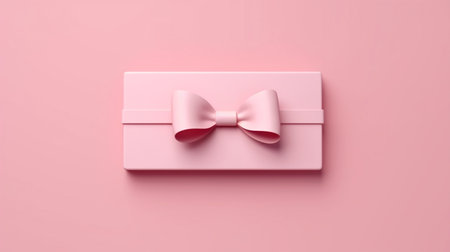 Blank sweet gift card or gift voucher with pinkの素材
