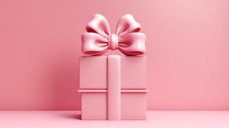 Sweet pink pastel color gift frame conceptの素材