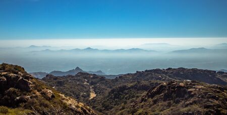 beautiful view of world oldest mountain range aravali.locaed in rajasthan,indi