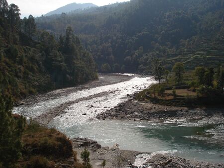 mountain river of Uttrakhand {India)