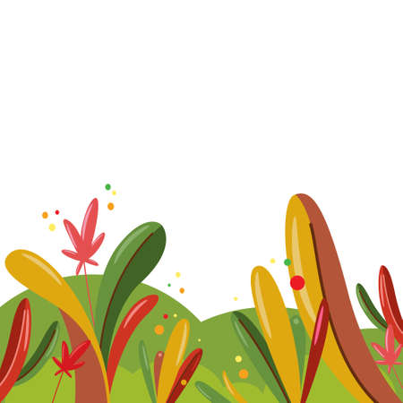 Abstract autumn flat background. Vector illustration.のイラスト素材