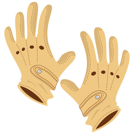 Golf gloves icon. Cartoon vector illustration isolated on white background.のイラスト素材