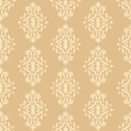 Vintage wallpaper vector seamless pattern. Background for wallpaper, wrapping, packing and backdrop.のイラスト素材
