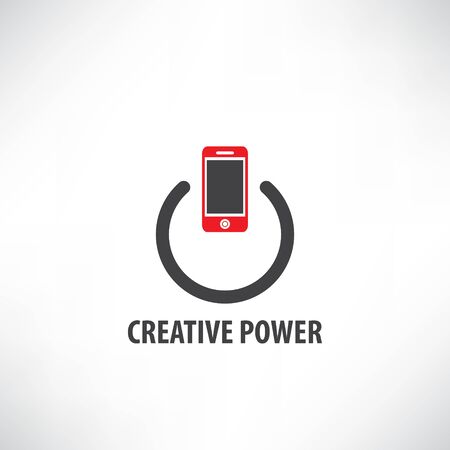 Power button, vector design. Power graphic logo,icon,symbol, Vector illustration.