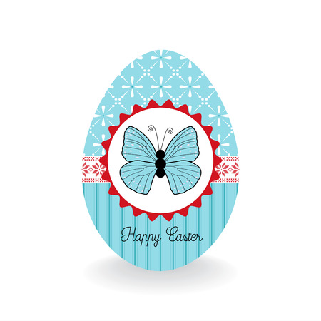 Happy easter eggのイラスト素材