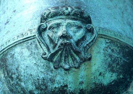 head casted on a spanish canon barrowの写真素材
