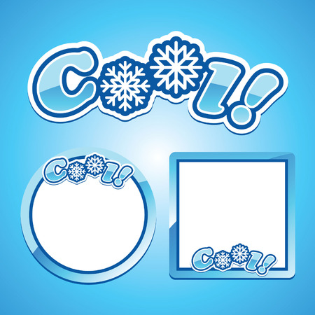 cool labelのイラスト素材