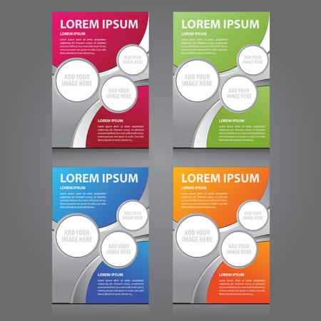 Vector business brochure, flyer, magazine cover & poster templateのイラスト素材