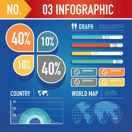 infographics elementsのイラスト素材