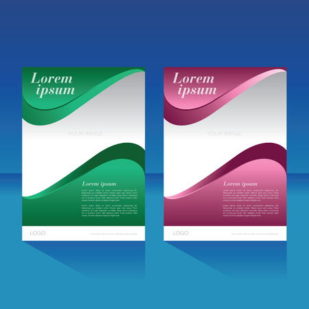 magazine cover, brochure, flyer, poster  layout templateのイラスト素材