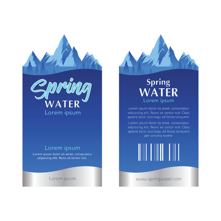 water label templateのイラスト素材
