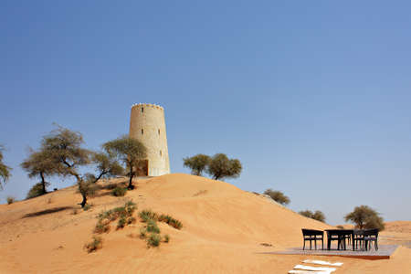 Arabic tower in Emiratesの写真素材