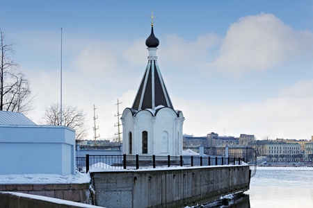 Chapel of St. Nicholas on the Promenade des Anglais. St. Petersburg. Russiaの写真素材
