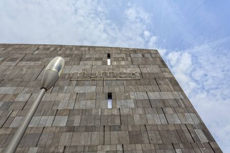 VIENNA, AUSTRIA - JUNE 27, 2015: Mumok Museum Moderner Kunst Museum of Modern Art is a museum in the Museumsquartier in Vienna that has a collection of 7,000 modern and contemporary art works.のeditorial素材
