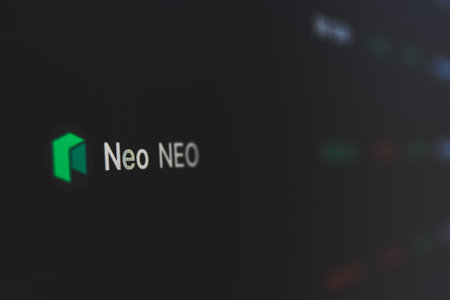 Neo on cryptocurrency exchange market . A cryptocurrency is a digital or virtual currency that uses cryptography for securityのeditorial素材
