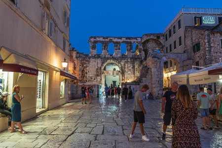 Split is the capital and largest city in Split-Dalmatia County, Dalmatia, and Adriatic Croatiaのeditorial素材