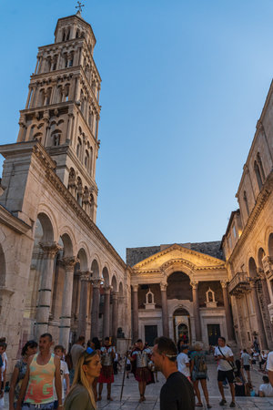 Split is the capital and largest city in Split-Dalmatia County, Dalmatia, and Adriatic Croatiaのeditorial素材