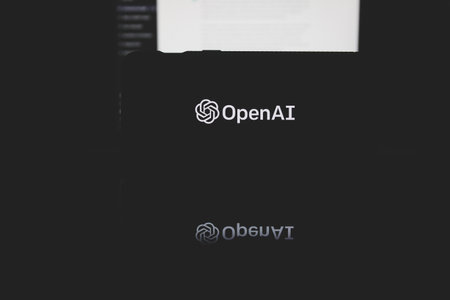 ChatGPT OpenAI artificial intelligence computer program on PC screenのeditorial素材