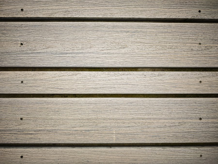 Close up of wooden planks with horizontal lines and natural texture