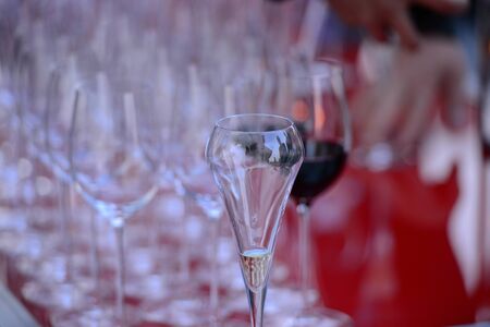 Glass of champagneの写真素材