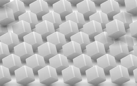 3d illustration multi cube on white background with shadow