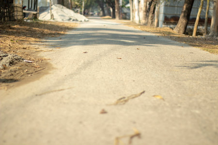 it is a small road inside the city