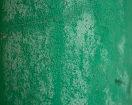 A smooth noise green brick wall with a blurred backgroundの写真素材