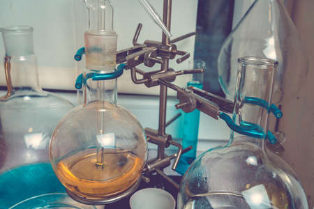 Photo Laboratory Research - Scientific Glassware For Chemical Background