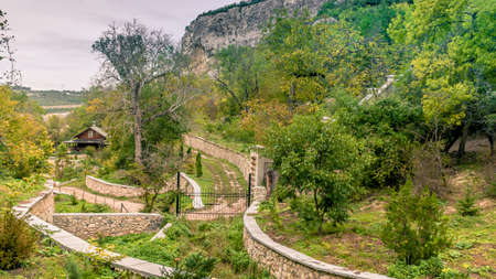 Photo Republic of Crimea, Bakhchisaray, Holy Dormition male cave monasteryの写真素材