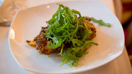 beef dinner - Delicious beef steak dinner on a plate.の写真素材