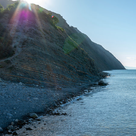 View from a picturesque point of view of the sea harbor.の写真素材