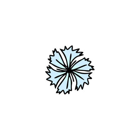 Floral hand drawn clip artのイラスト素材