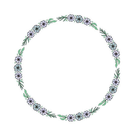 Floral hand drawn clip artのイラスト素材