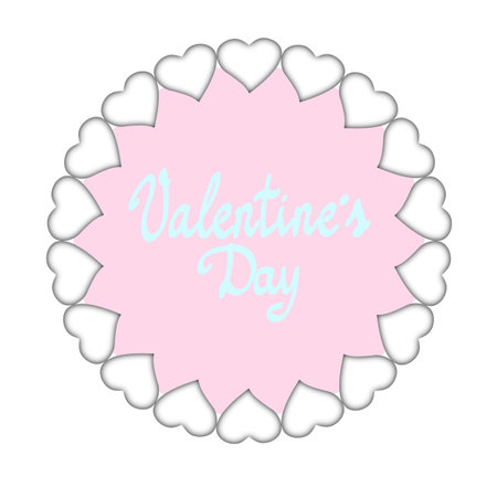 Valentines illustration or wedding cardの写真素材