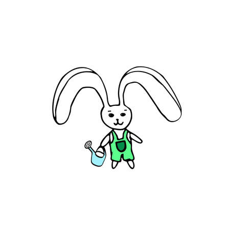 the Easter bunny litle rabbitのイラスト素材