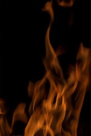 A nice fire in a fire place