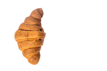 The croissant (close up on white background)の写真素材
