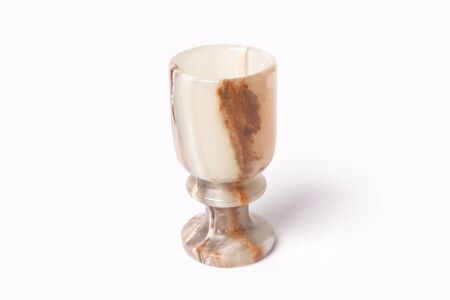 The isolated bowl from onyx on a white backgroundの写真素材