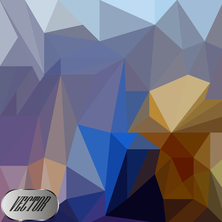 Vector triangle mosaic background with transparencies in dark colorsのイラスト素材