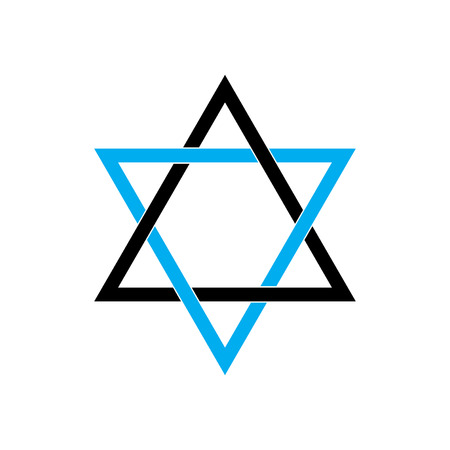 The David Star abstract vector design elementのイラスト素材