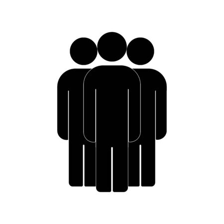 Group of people sign icon. Share symbol. UI website navigation. Social network icons.   friends. Cut Out . Leader . Community . Multiple users silhouetteのイラスト素材